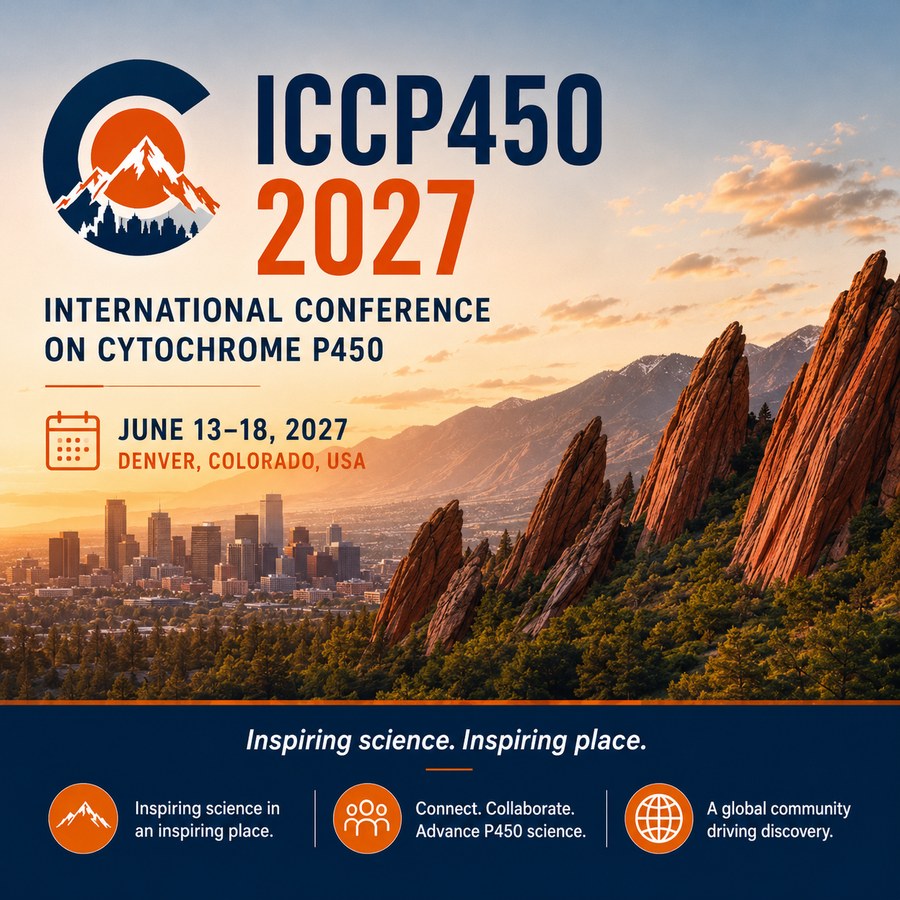 ICCP450 2027 event artwork showing Denver, mountains, and Flatirons.